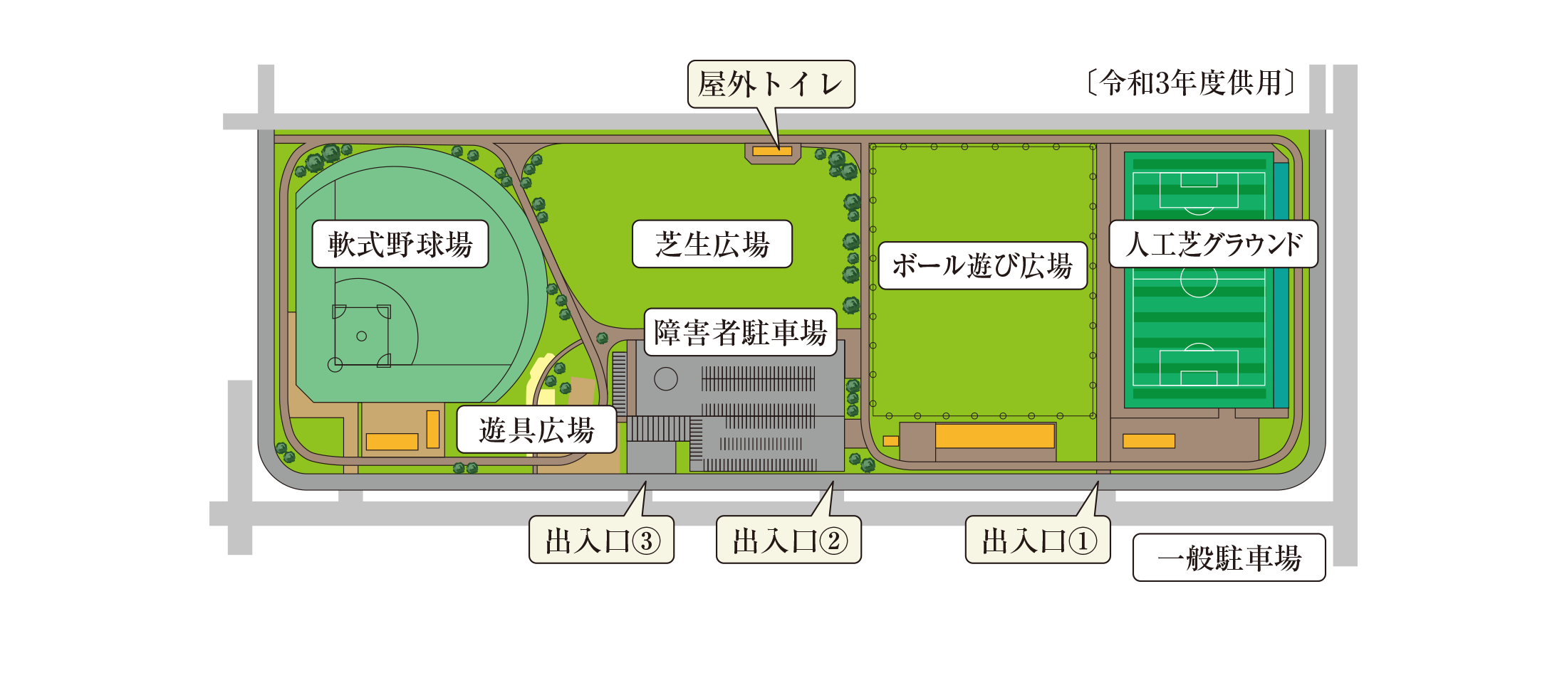 相模原スポーツ・レクリエーションパーク概念イラスト